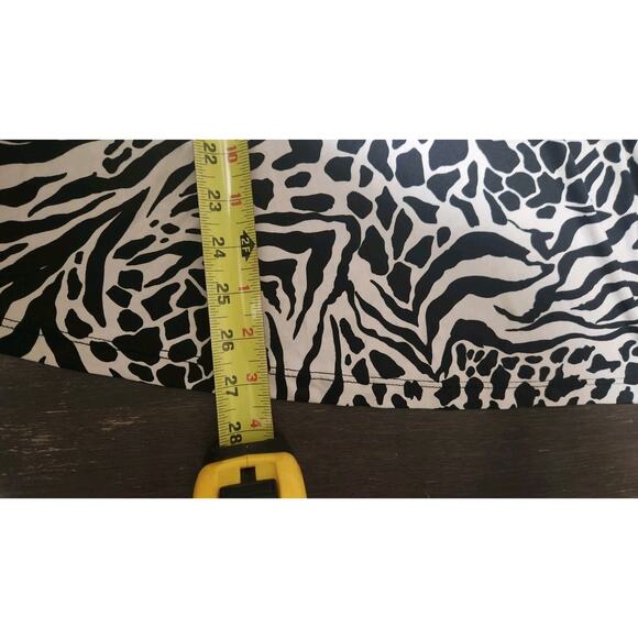 Dots Woman's Blouse Animal Print Black White Embellished Flowy Plus Top Size 2X - Picture 8 of 10